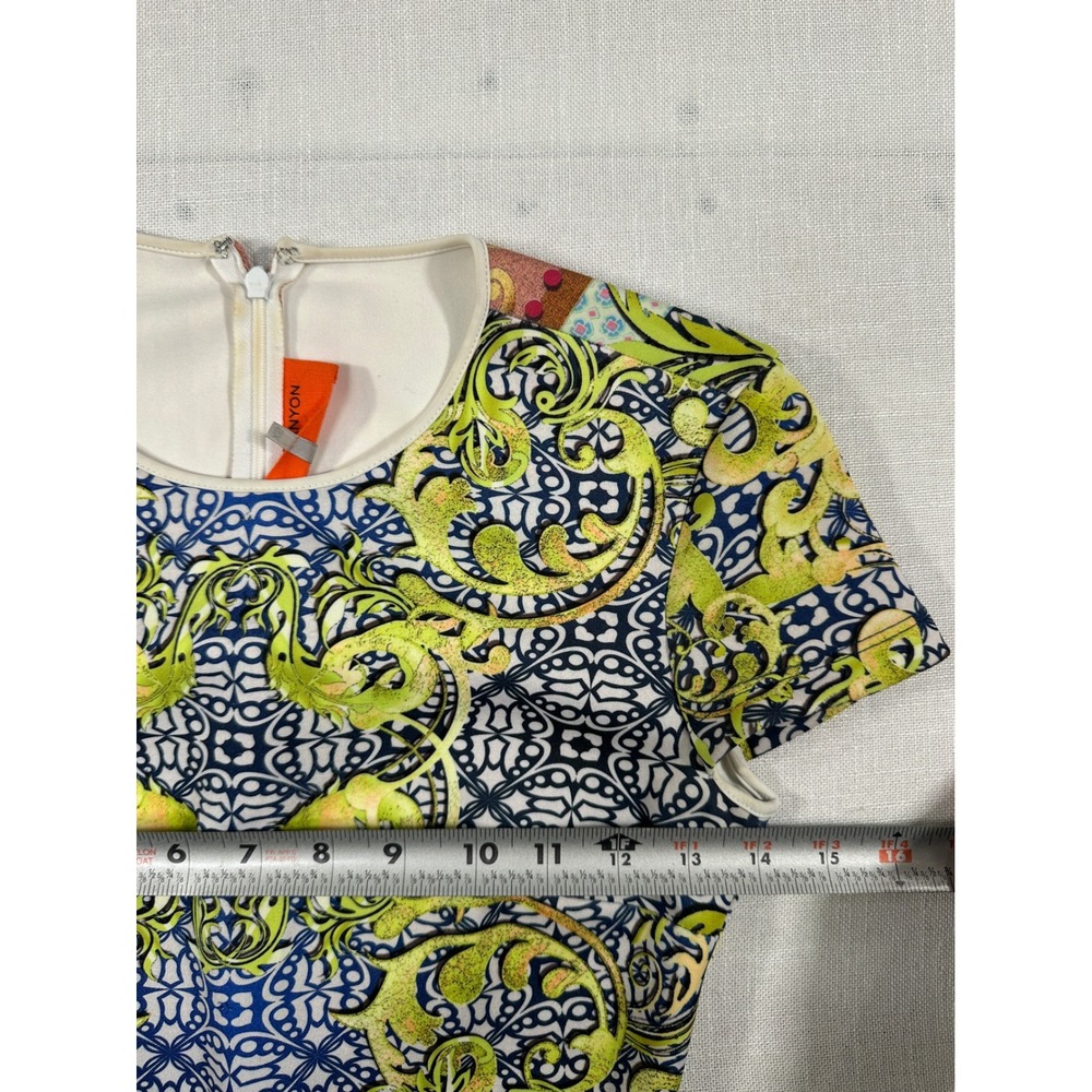 Clover Canyon Womens XS Multi Color Baroque Print Scuba Sheath Dress - Picture 7 of 8